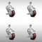 Service Caster 3.5 Inch SS Maroon Polyurethane Swivel 12mm Threaded Stem Caster Set Brake SCC-SSTS20S3514-PPUB-MRN-TLB-M1215-4 - alternate 4